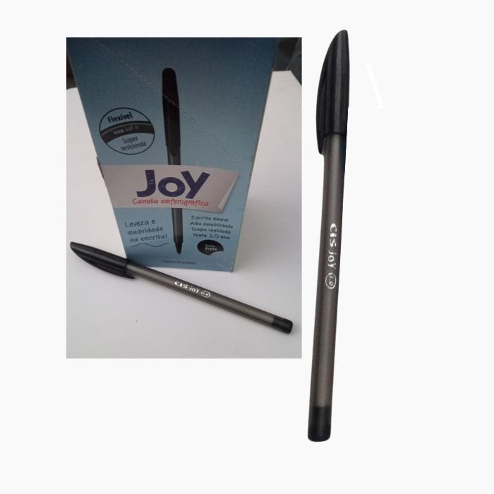 CANETA ESFERIOGRAFICA JOY 1MM PRETO CIS UN