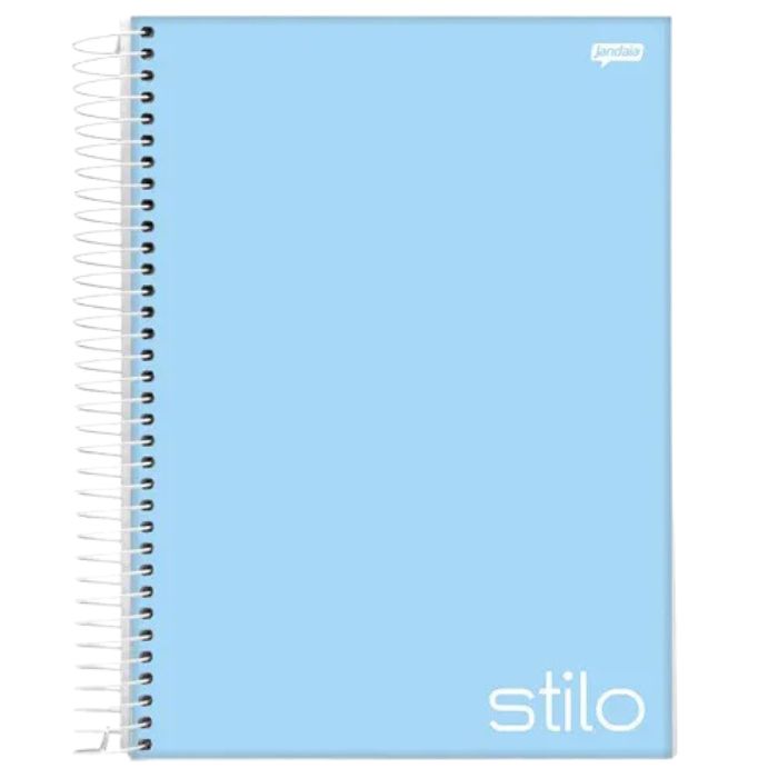 CADERNO CAPA DURA STILO AZUL 96FLS 6539077 JANDAIA UN