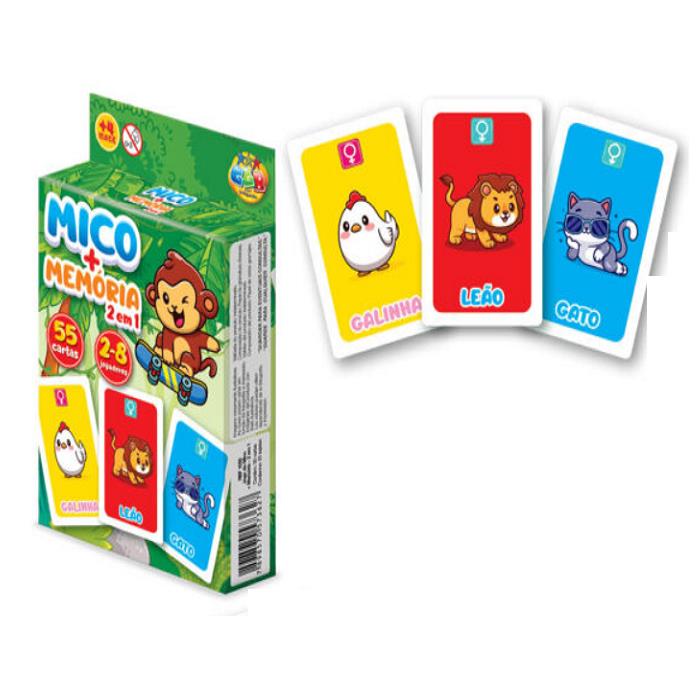 JOGO DO MICO MAIS MEMORIA 2 EM 1 1055 GGB PLAST UN