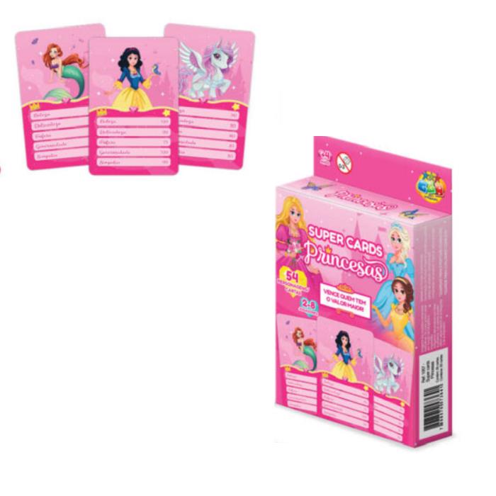 JOGO SUPERCARDS PRINCESAS 1057 GGB PLAST UN