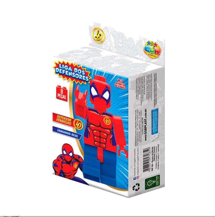 BONECO DE MONTAR DEFENSOR VERMELHO 338 GGB PLAST UN