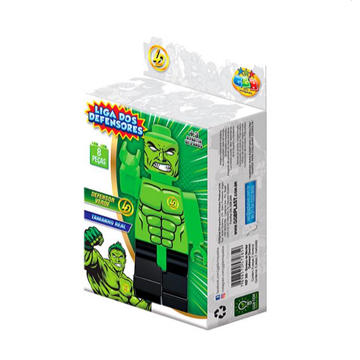 BONECO DE MONTAR DEFENSOR VERDE 340 GGB PLAST UN