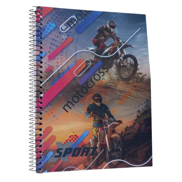 CADERNO CD 10X1 200FLS XSPORTS 94583 LIN 495720 MAXIMA UN