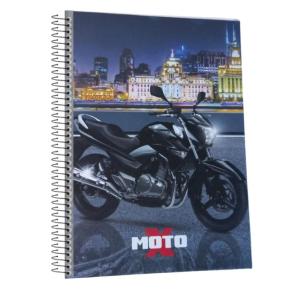 CADERNO CD 10X1 200FLS XMOTO 97206 MAXIMA UN