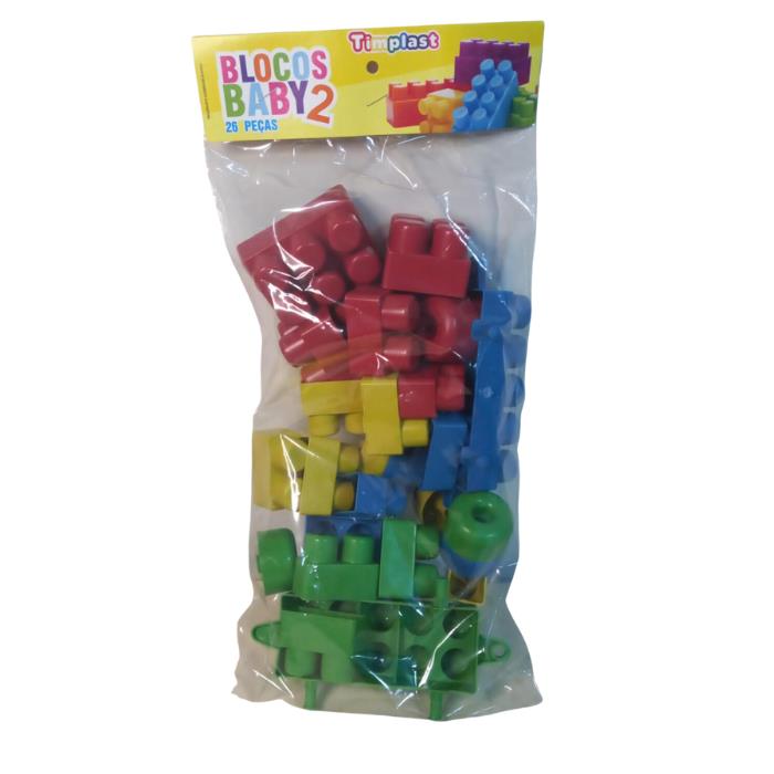 BLOCOS MONTAR BABY 26PÇS BL58 TIMPLAST UN