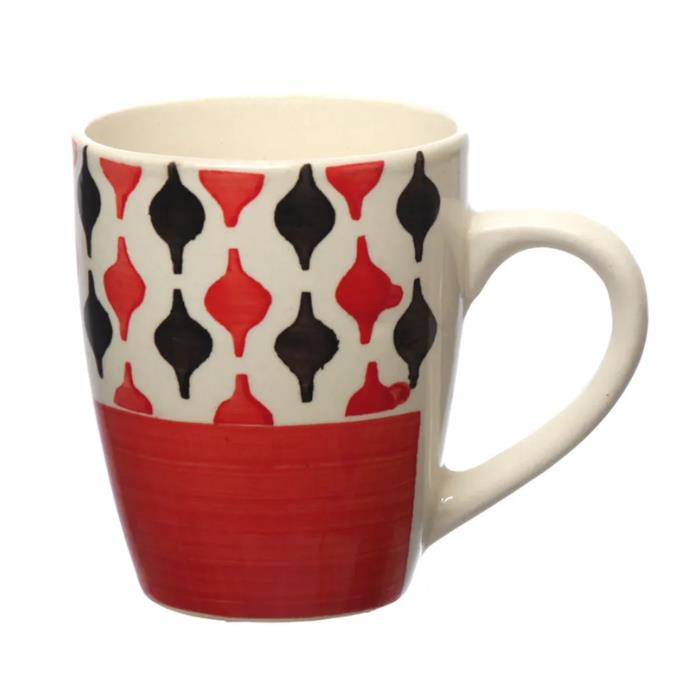 CANECA PORCELANA STRAWB 280ML CANC122 HAUSKRAFT UN