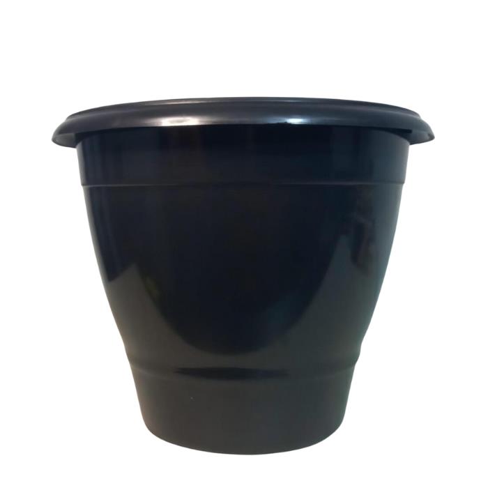 TACHO VASO REDONDO GR 15L PRETO 6618 INPLAST UN