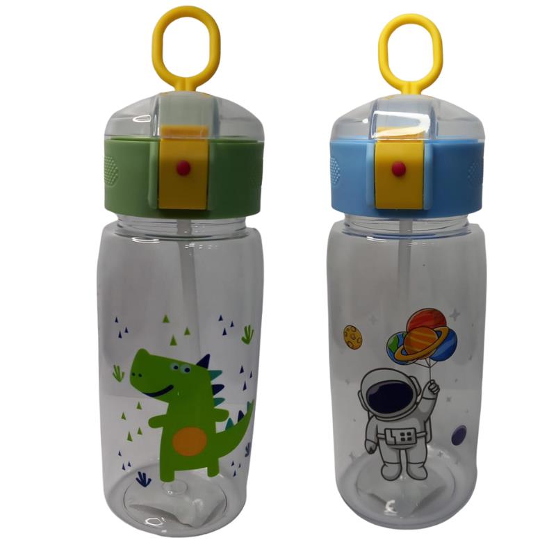 GARRAFA SQUEEZE PLASTICA INFANTIL 550ML C/ CANUDO COLOR 8001 FWB UN