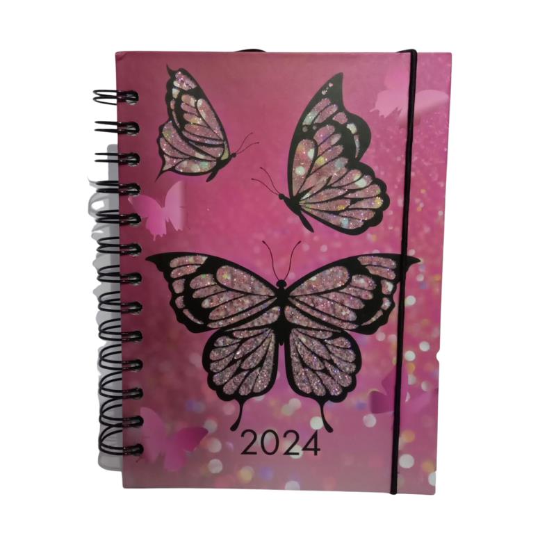 AGENDA ANO 2024 GR 336 PAGINAS BORBOLETA 9501 FWB UN