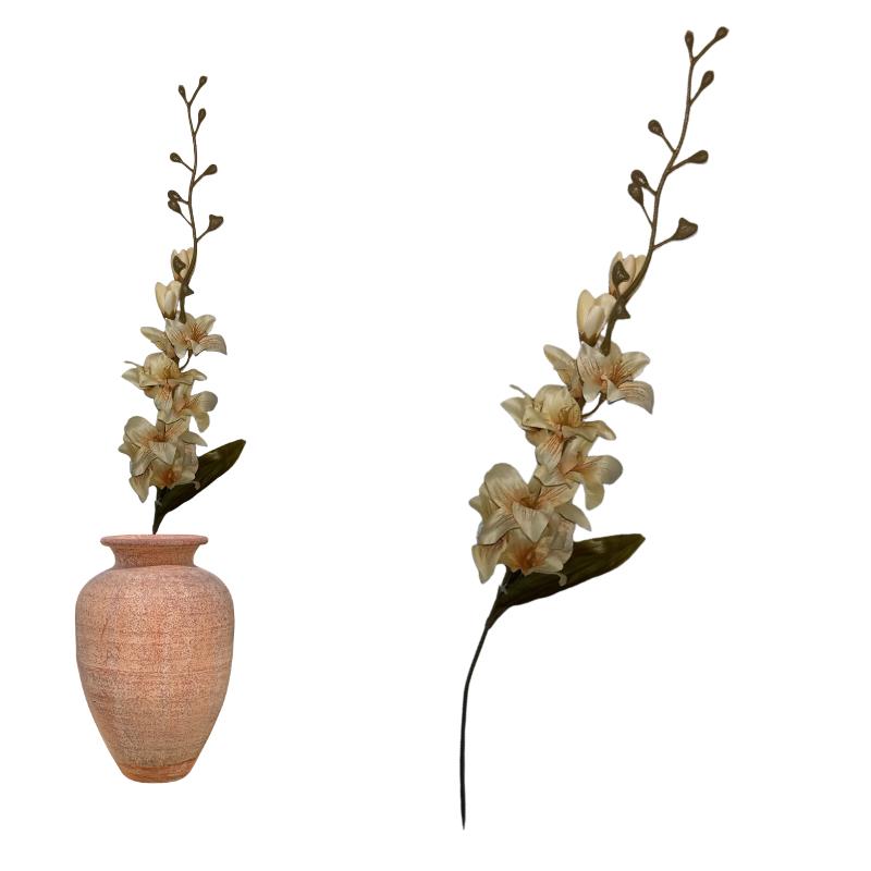 FLOR ARTIFICIAL HASTE ORQUIDEA CETIM 11 FOLHAS BG 30548040 GRILLO UN