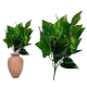 FLOR ARTIFICIAL BUQUE POTHOS 7 FOLHAS VERDE 40919004 GRILLO UN