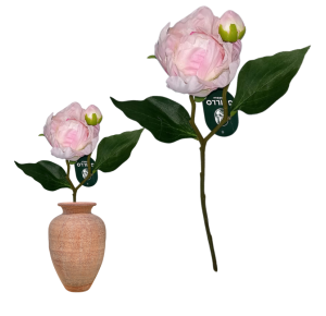 FLOR ARTIFICIAL HASTE PEONIA REGIA 2 FOLHAS RS 53417018 GRILLO UN