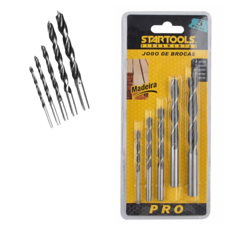 JOGO DE BROCAS DE MADEIRA 5 PCS AR0123 STARTOOLS UN