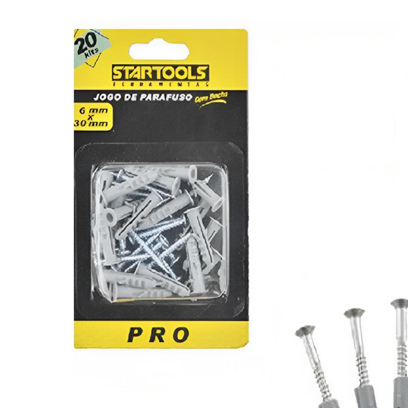 PARAFUSO COM BUCHA 6MMX30MM AR0274 STARTOOLS UN