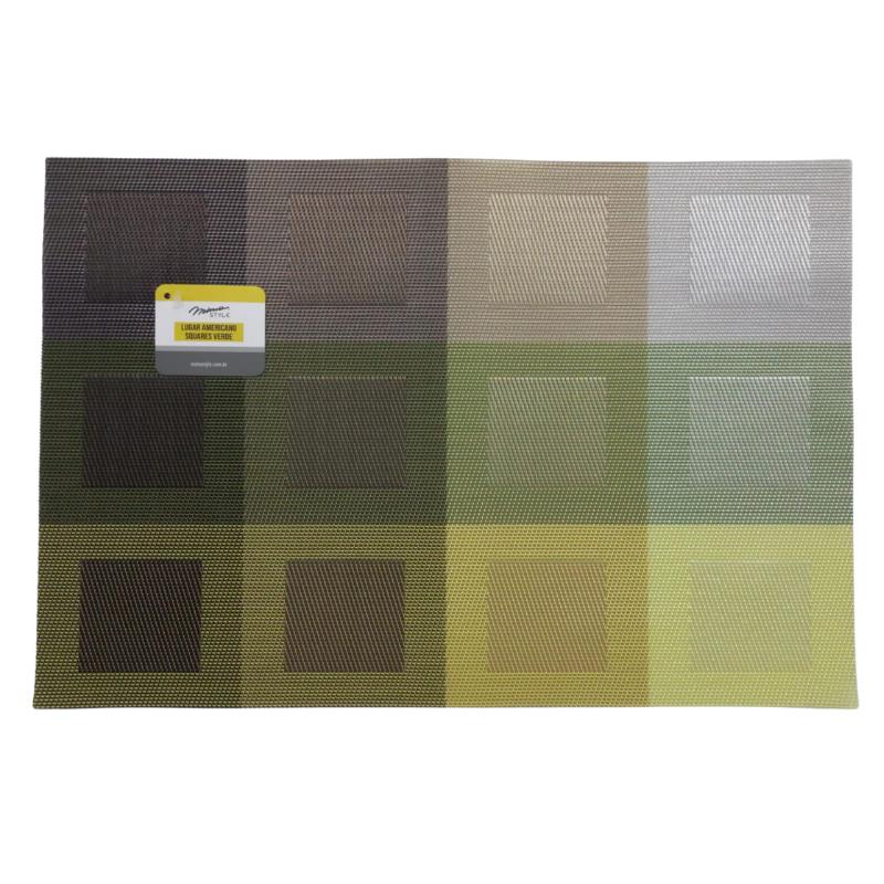 LUGAR AMERICANO RETANGULAR 30X45CM SQUARES JA22029 MIMO UN