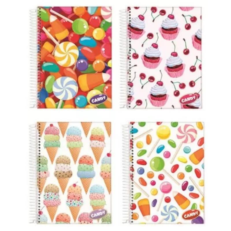 CADERNO CAPA DURA 1X1 96FLS CANDY 9029 LIN 528622 JANDAIA UN