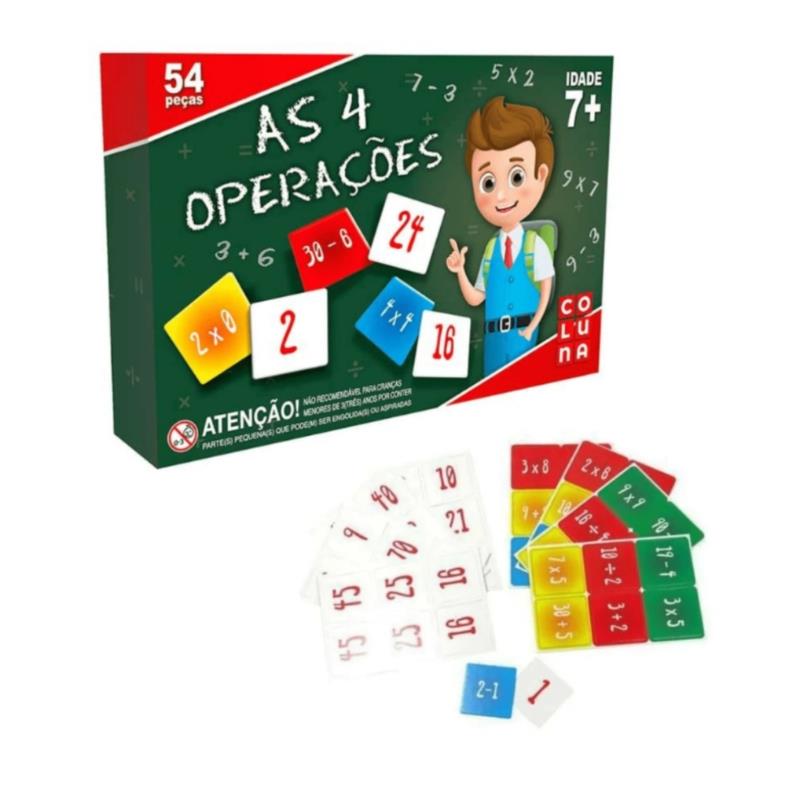 JOGO DAS 4 OPERACOES 54PCS 9041 LIN 529762 GALA UN