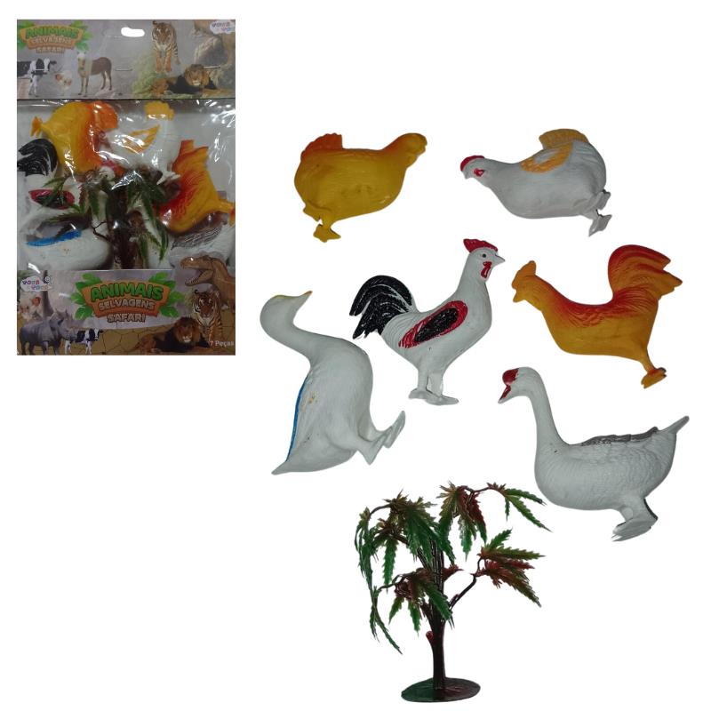 BRINQUEDO ANIMAIS FAZENDA 7PCS CO0557121 LIN 530201 TOYS TOYS UN