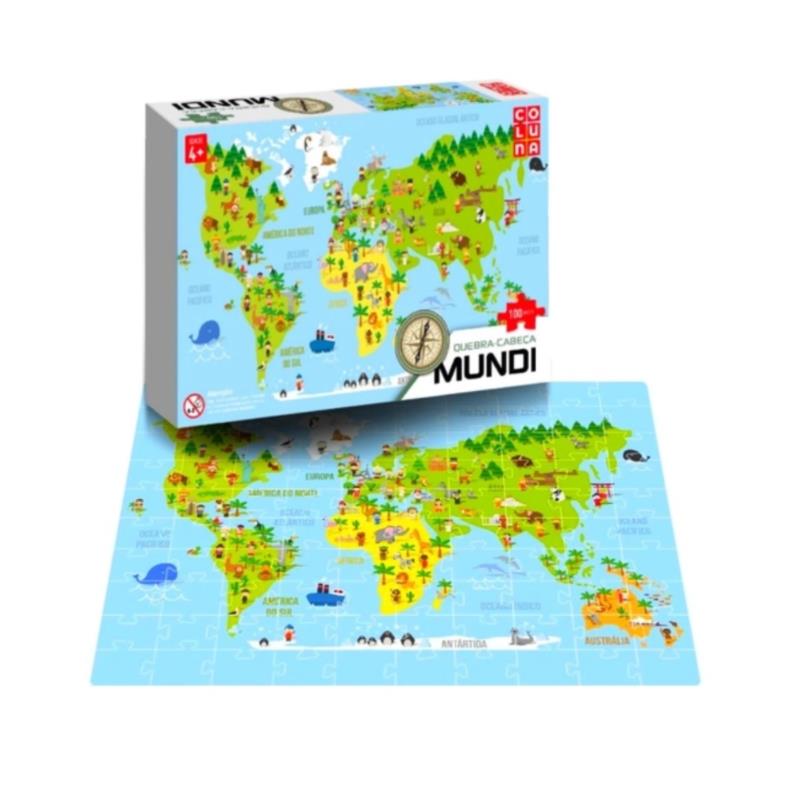 JOGO QUEBRA CABECA 100PCS MUNDI 7910911 LIN 529787 COLUNA UN