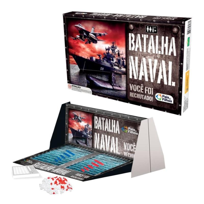 JOGO BATALHA NAVAL SUPER 28001 LIN 480737 PAIS E FILHOS UN