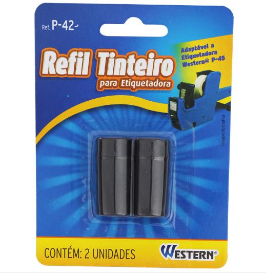 REFIL TINTEIRO P/ ETIQUETADORA C/2 PCS WESTERN UND