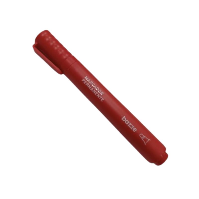 MARCADOR PERMANENTE BAZZE VERMELHO 614045 TRIS UN