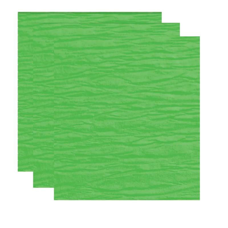 PAPEL CREPOM VERDE LIMAO 48CMX2M 81020 ART FLOC UN