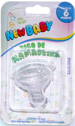 BICO SILICONE P/ MAMADEIRA NEWBABY UN