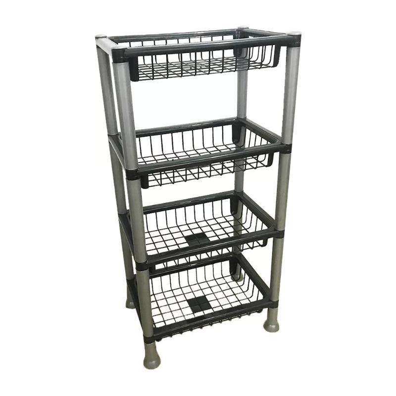 ORGANIZADOR 4 ANDARES QUAD CINZA 1199 MB PLASTICOS UN