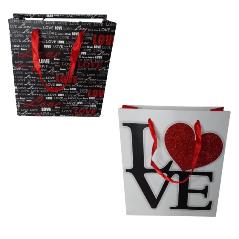 SACOLA PAPEL PRESENTE LOVE 5336 LIN 531351 AMIGOLD UN