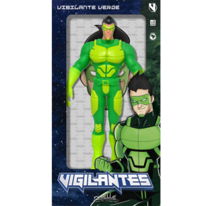 BONECO GRANDE VIGILANTE VERDE E MASCARA 