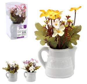 VASO COM  ORQUIDEA ARTIFICIAL 