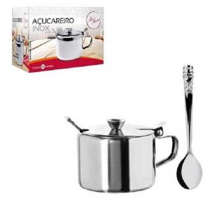 ACUCAREIRO 200ML COM  COLHER INOX 