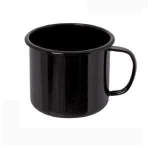 CANECA ESMALTADA 150ML PRETA ART HOUSE